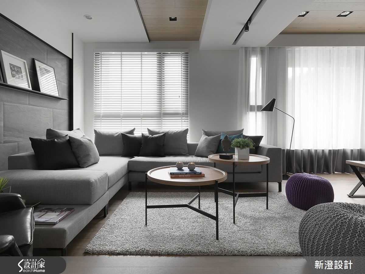 洗鍊的北歐風格居家，總是在簡單的「黑白灰」配色，營